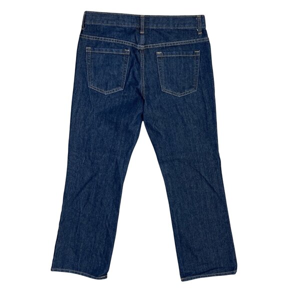 Old Navy Boys Jeans 12 Husky Loose Boot-Cut Dark Wash Adjustable Waist - Picture 2 of 5